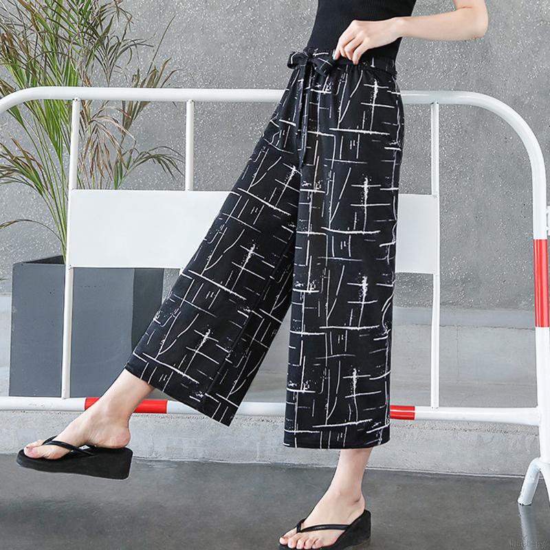 Quần Dài Nữ Ống Rộng Họa Tiết Sọc Thời Trang | BigBuy360 - bigbuy360.vn