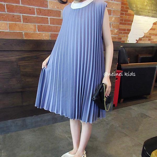 Đầm Xếp Ly Sát Nách Màu Tương Phản Thời Trang Mùa Hè Cho Bé Gái