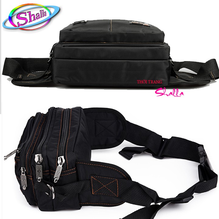 Túi đeo bao tử.trước bụng Shalla (đen,xanh) FV54 | BigBuy360 - bigbuy360.vn