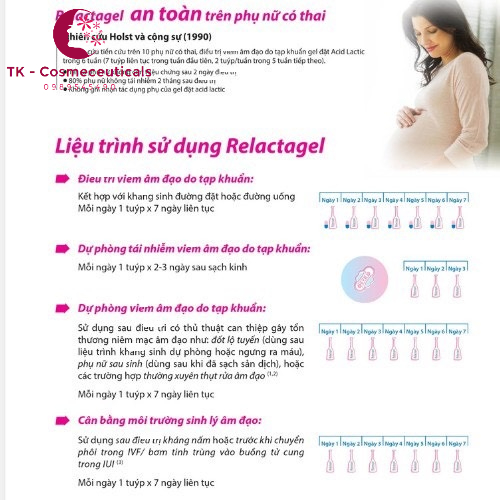 Relactagel Gel Đặt AĐ Phòng Ngừa Nhiễm Khuẩn, Khử Mùi Hôi