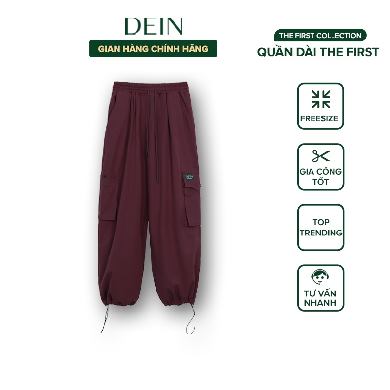 Quần Dài Jogger Unisex DEIN JG001 - Hàng Chính Hãng (Màu đỏ)