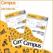 Campus - BS70 - giấy kiển tra kẻ ngang có chấm - 20 tờ đôi