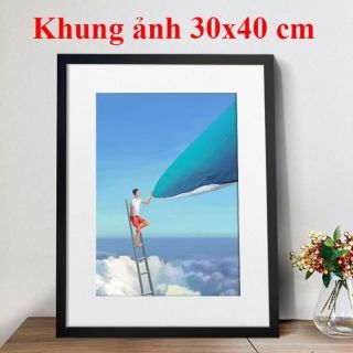 (Giá xưởng) Khung ảnh 30x40 treo tường(mặt Mika)-bảo hành gãy, vỡ