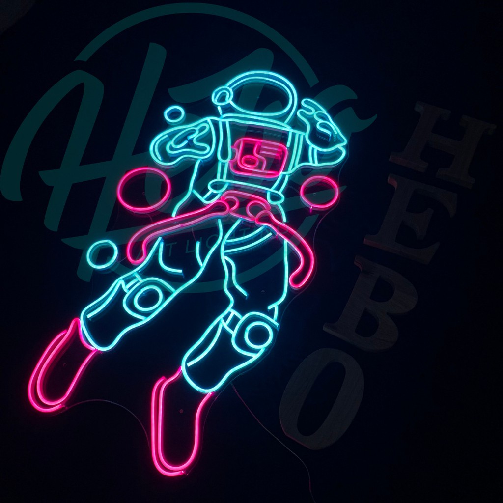 Đèn Trang Trí Phi Hành Gia LED Neon Sign ┊ Trang Trí Phòng Ngủ .... ┊ HEBO Art Lighting