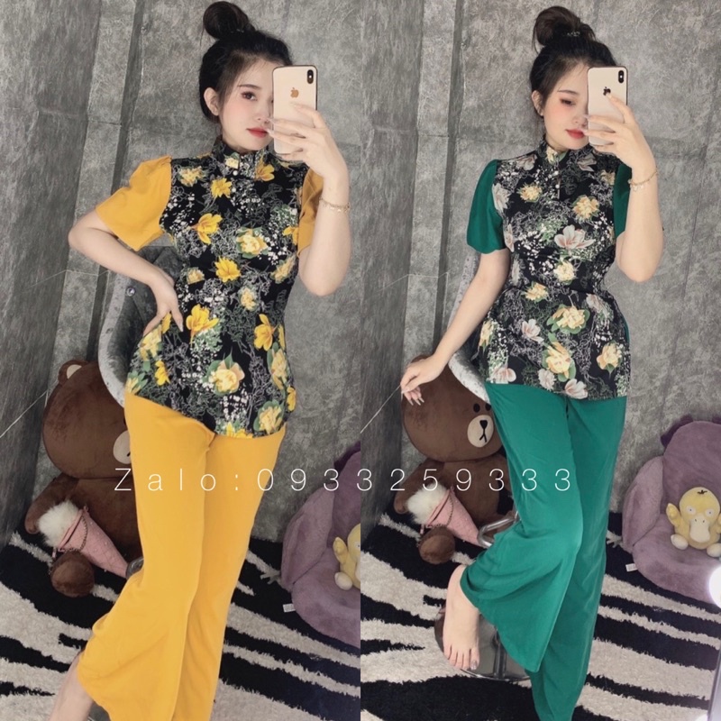 Đồ Lam Đi Chùa # Mẫu Vải Mango