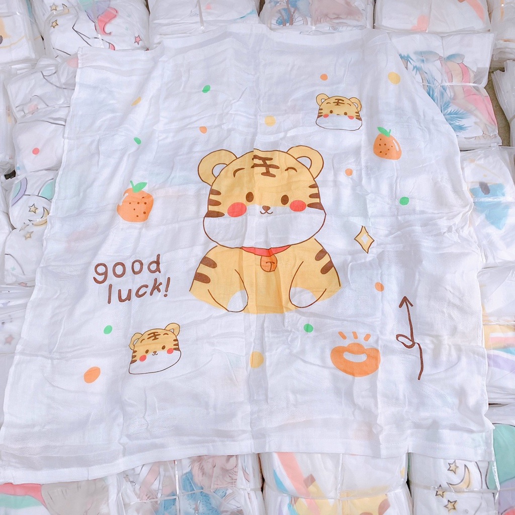 Chăn cho bé - Chăn cotton lụa Aden size 1m x 1m2