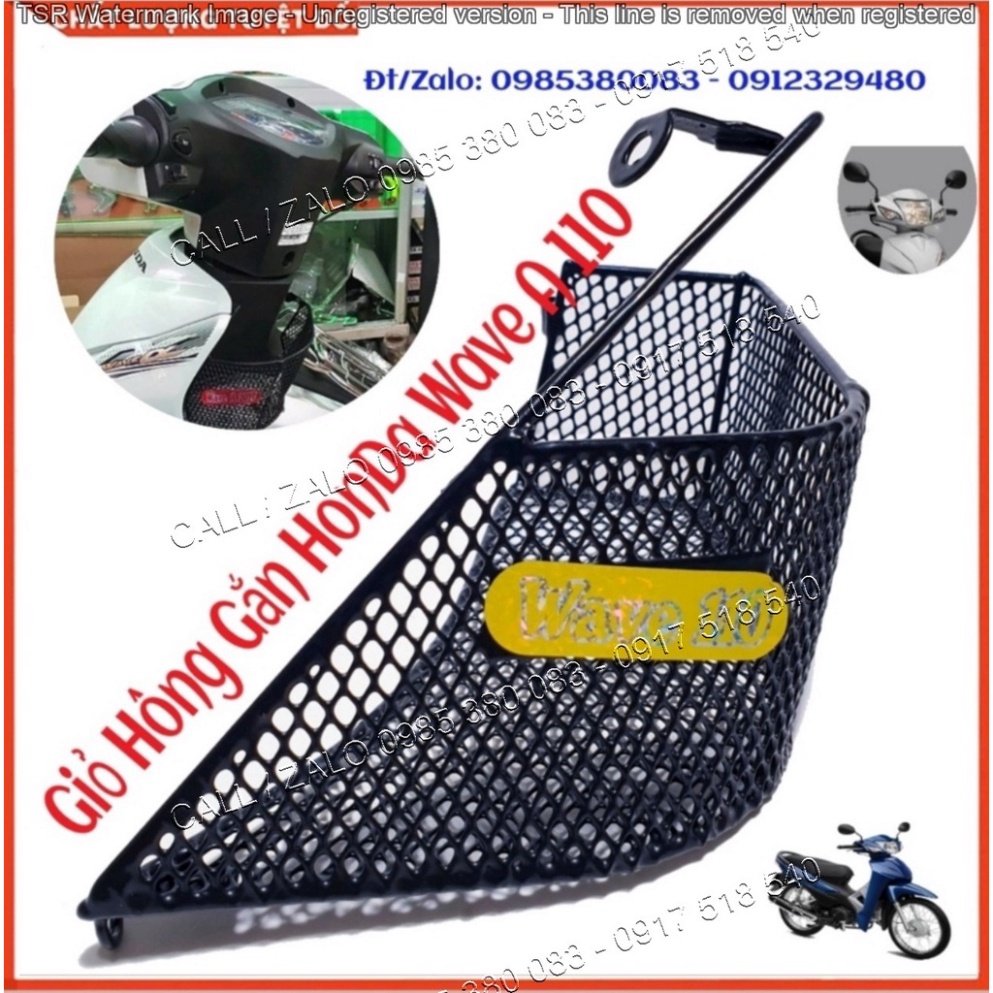 Rổ Hông Xe Wave 110 Như Wave A 2017 - 2021 Bền Đẹp, Tiện Lợi, Chắc Chắn Ảnh thật Sp