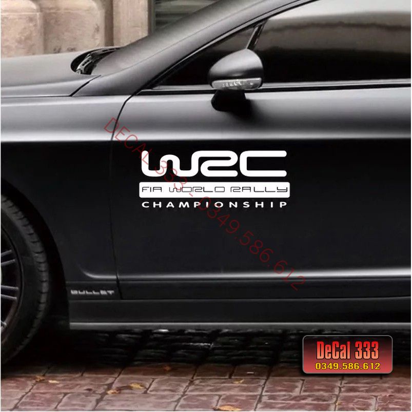 Decal tem dán xe ô tô AMG SPORT WRC 567001 567002 567004