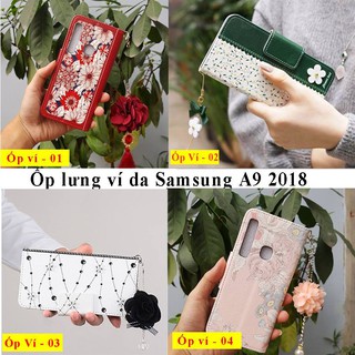 Ốp bao da samsung a9 ❤️ free ship ❤️ bao da cao cấp samsung a9