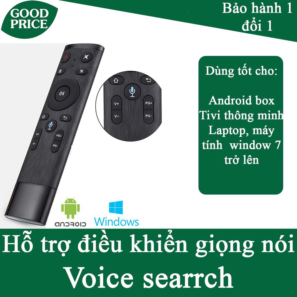 Chuột bay Q5-M 1 chạm cho Android TV Tx3mini Tx3max. Tx5 Mecool, mibox...