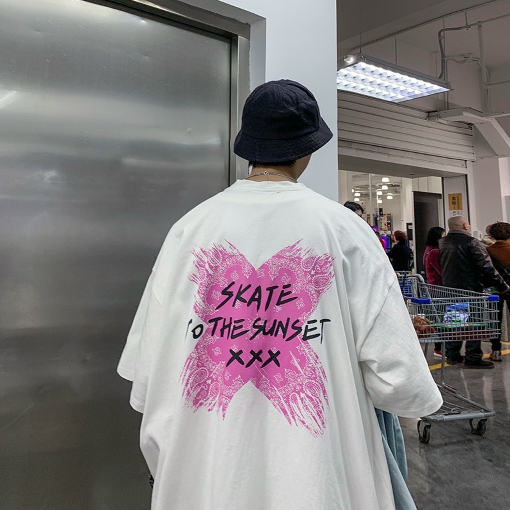 Áo Thun Tay Lỡ Nam, Unisex Form Rộng Chất Cotton Mát Mịn Thấm Hút Mồ Hôi | BigBuy360 - bigbuy360.vn