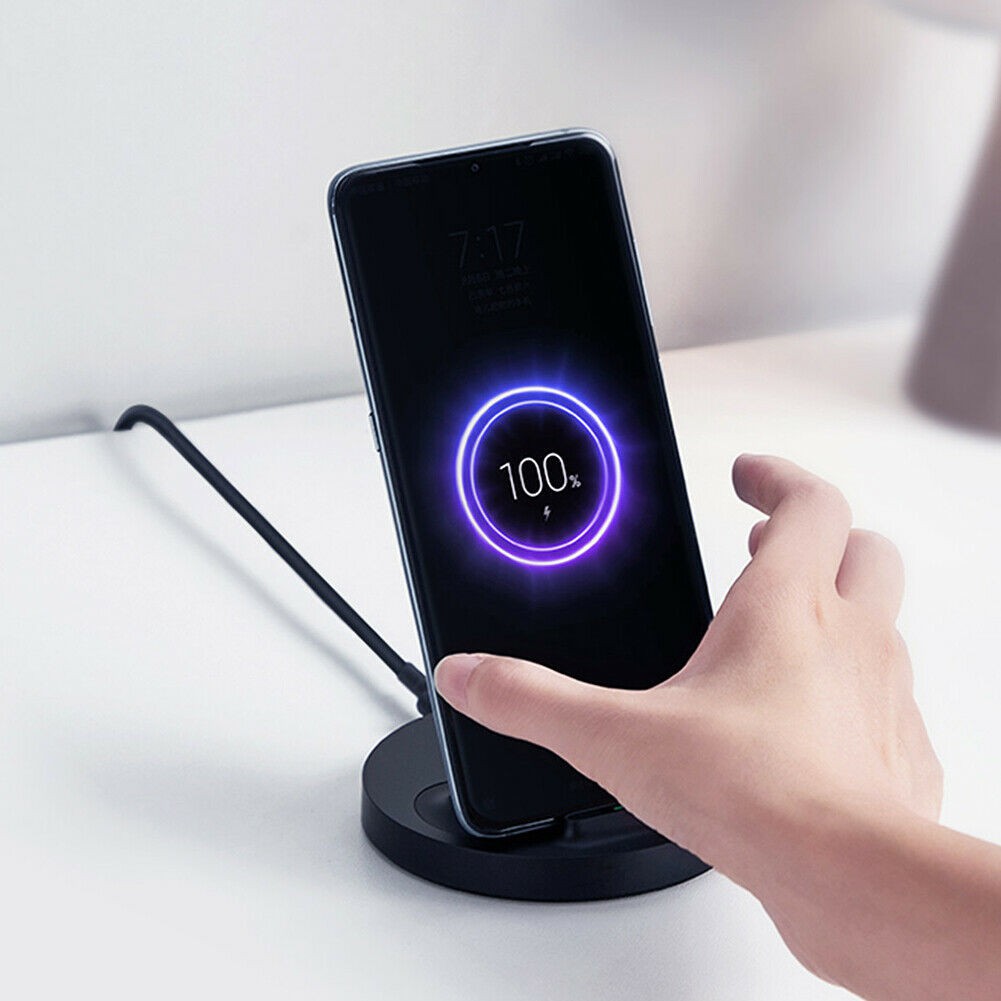 Dock Sạc nhanh Không Dây 20W XIAOMI vertical universal wireless charger cho iPhone Samsung Oppo IP 11 12 Pro Xs X Max