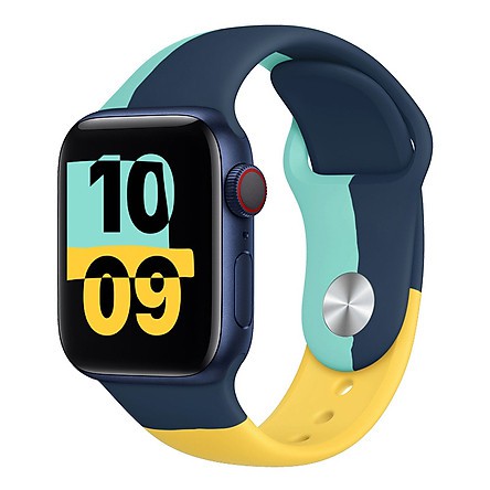 Dây cao su mix color thay thế cho Apple Watch Size 38mm / 40mm / 42mm / 44mm.