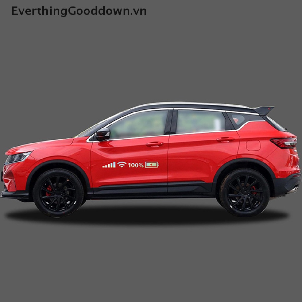 Sticker Dán Kính Chắn Gió Xe Hơi Bằng Pvc In Chữ EverthingGooddown Wifi