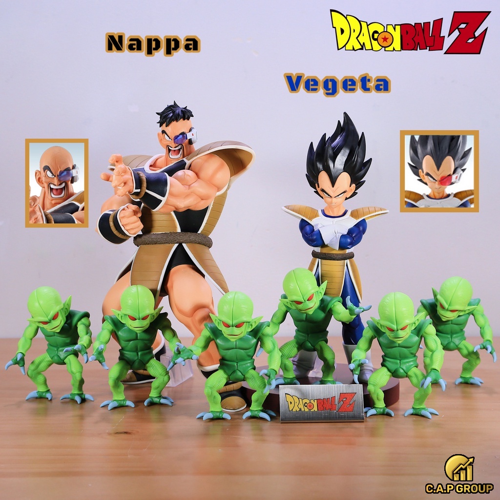Mô hình Dragon Ball nhân vật Ca Đích Vegeta và Saibaiman trong 7 Viên Ngọc Rồng - 08V-17Vi