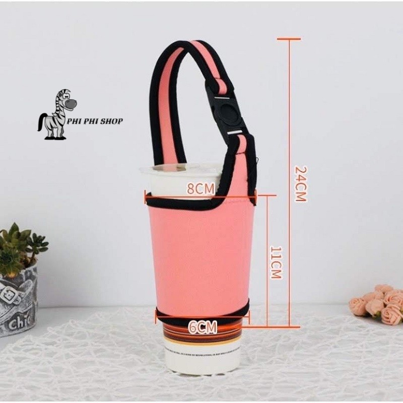 Túi đựng ly , bình giữ nhiệt Lock&amp;Lock Clip tumbler và các ly giữ nhiệt khác dung tích từ 450 đến 600ml PK01