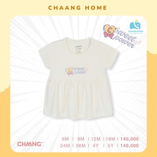 Chaang Áo babydoll trắng cho bé gái hero