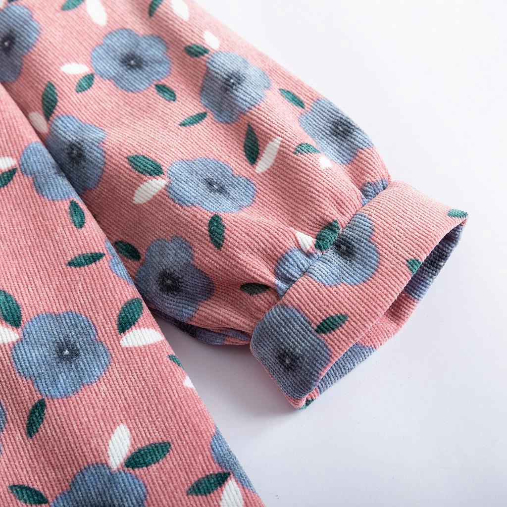 Váy Nhung Tăm Thu Đông Siêu Đáng Yêu Cho Bé Gái BELLO LAND