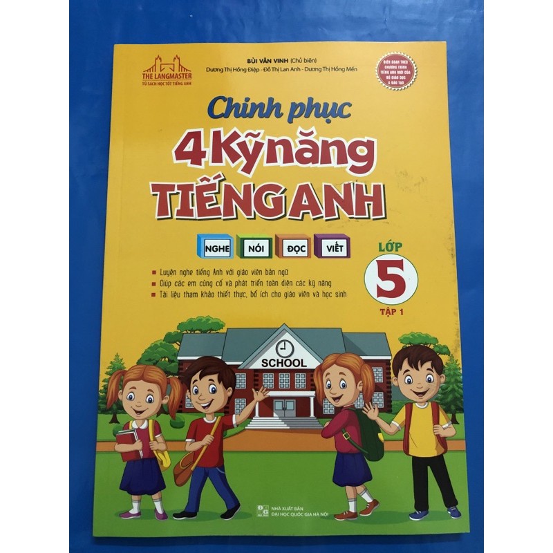 Sách - Chinh phục 4 kỹ năng tiếng anh Nghe - Nói - Đọc -Viết lớp 5 (Combo 2 tập)