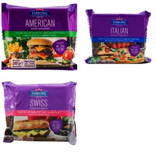 EMBORG PHÔ MAI LÁT ITALIAN/AMERICAN/SWISS 200G (10 LÁT)