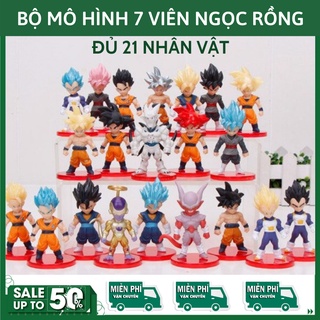 Mô Hình dragon ball ⚡FreeShip⚡ Bộ mô hình 7 viên ngọc rồng ( đủ 21 nhân vật )