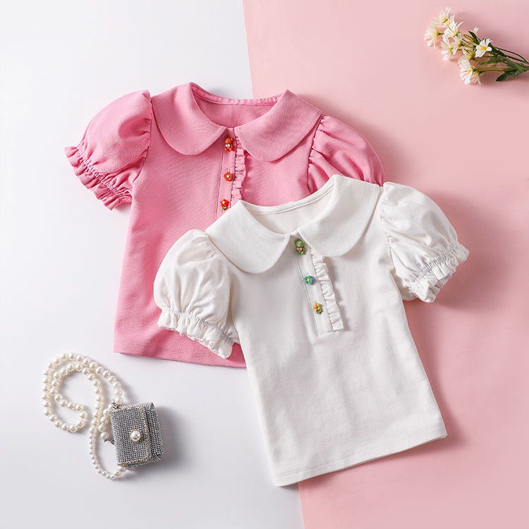 Bộ Trang Phục Mùa Hè Hai Mảnh Áo Tay Ngắn Phong Cách Thời Trang Mới 2022 Dành Cho Bé Gái