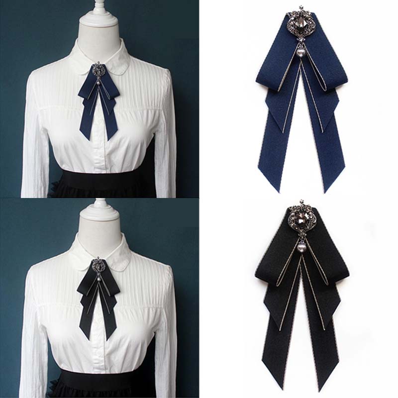 Nơ Ruy Băng Thắt Sẵn Phong Cách Vintage Thời Trang