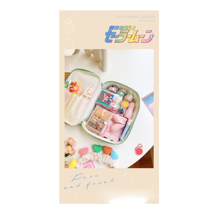 Túi Đựng Mỹ Phẩm Xách Tay Thiết Kế Dễ Thương Tiện Lợi