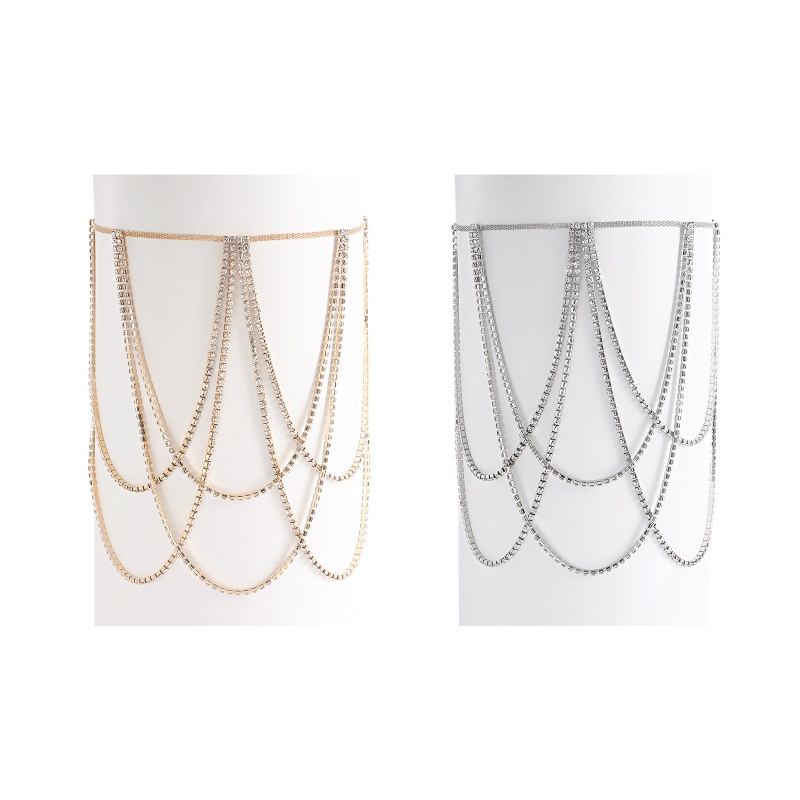 Chuỗi Dây Đeo Đùi Tua Rua Nhiều Lớp Chống Trượt Thời Trang Đi Biển Mùa Hè Cho Nữ