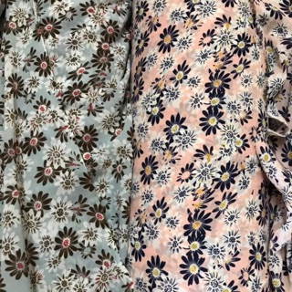 Vải voan hàn hoa cúc nhí 1m số 08