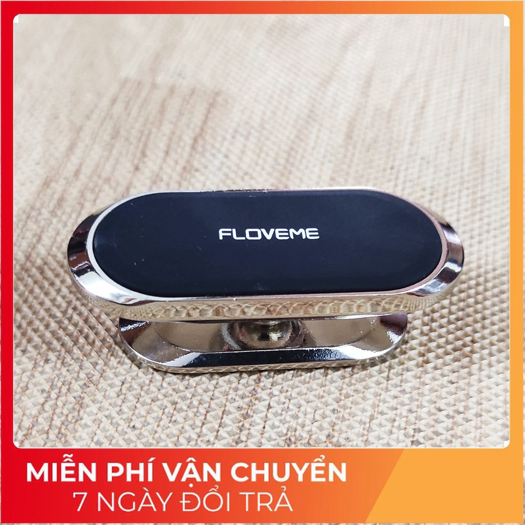 Đế hít điện thoại ô tô xe hơi kim loại cao cấp FLOVEME giá đỡ hít nam châm từ tính