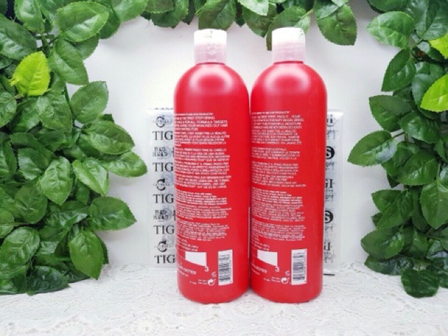 🌹Bộ Dầu Gội Xả tái sinh tóc hư tổn TIGI Bed Head Urban Antidotes Resurrection Damage Level 3  - 750ml x 2