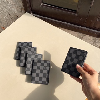 Wallet 02c - Ví gập (LV caro nâu)