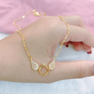 Dây Chuyền Bạc Cánh Thiên Thần Nhẫn