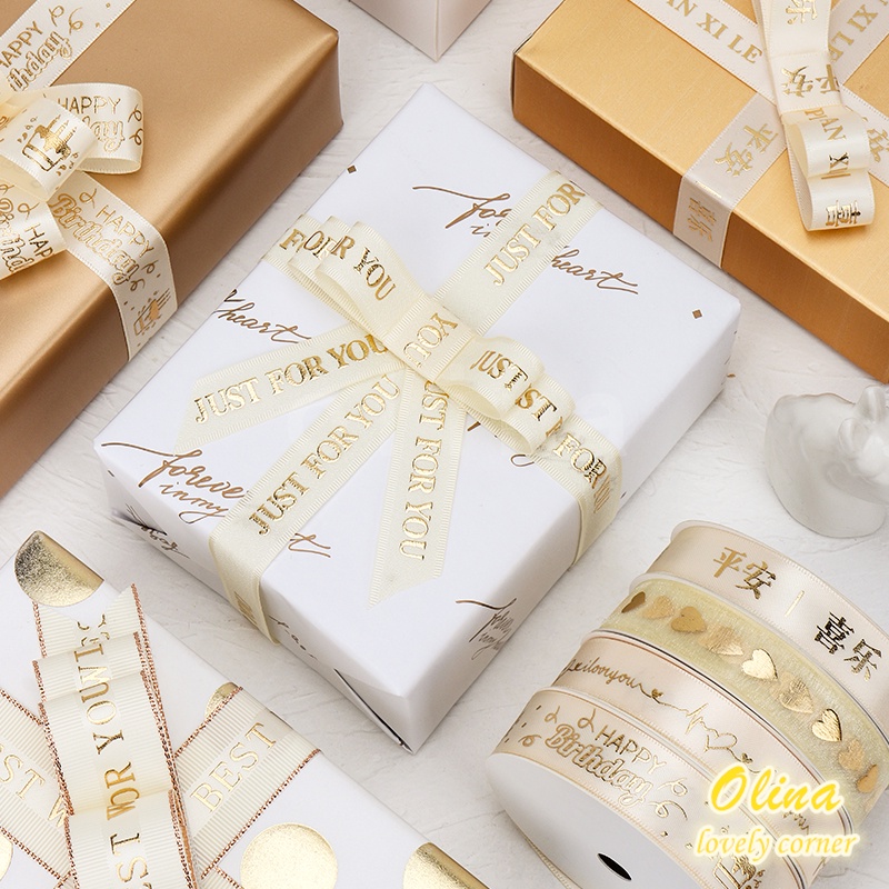 Cuộn Dây Ruy Băng 9.1Mon Dùng Trang Trí Bánh Kem Xinh Xắn