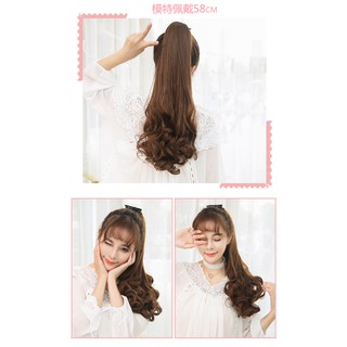 Tóc giả - tóc cột xoăn 48cm (video kế) XJ41
