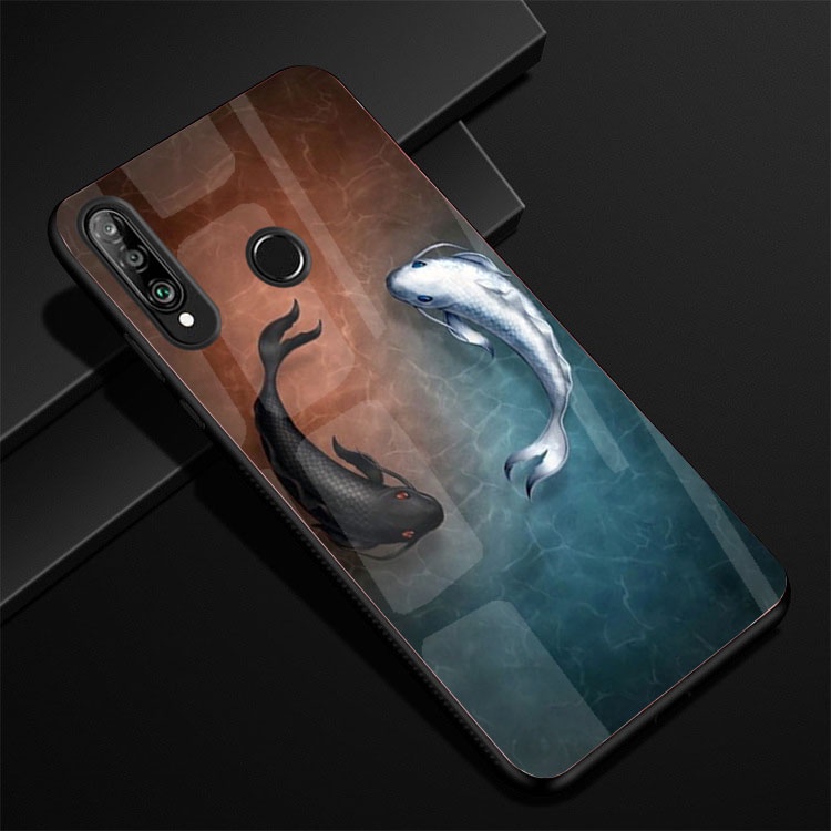 Ốp Lưng HUAWEI P30 Lite mặt kính cường lực cao cấp thiết kế Độc Quyền