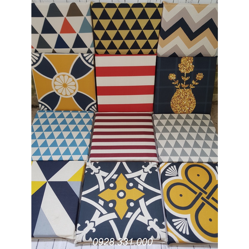 Nệm ngồi, nệm ngồi bệt Vải Bố có khóa kéo 40x40x5cm