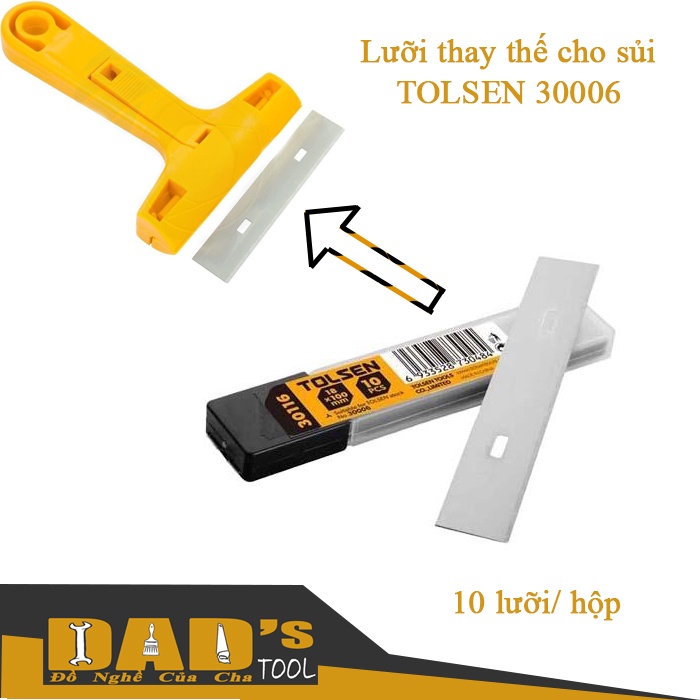 LƯỠI DAO THAY THẾ  18.5x100.0.4mm - TOLSEN 30116