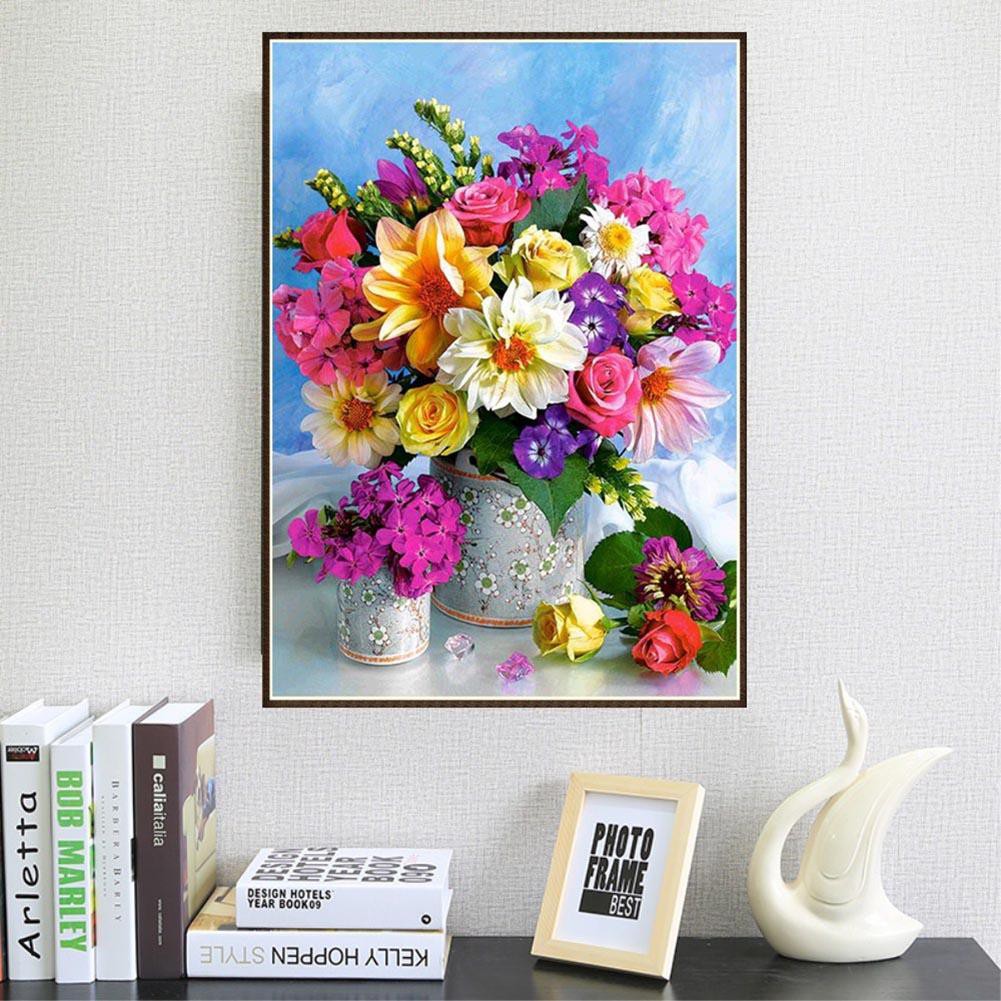 Bộ tranh đính đá 5D tự làm họa tiết hoa trang nhã | BigBuy360 - bigbuy360.vn