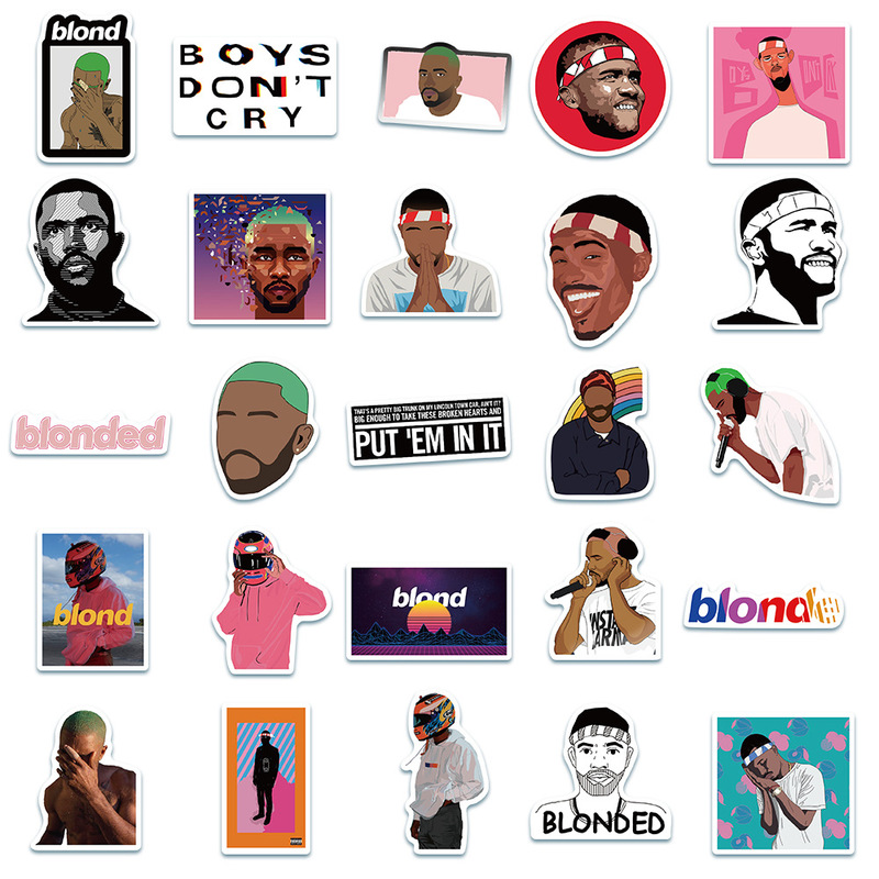 Z&M❀Frank Ocean-Series Stickers❀50Cái/Bộ American R&B Singer Dán chống thấm nước Decal cho đồ chơi