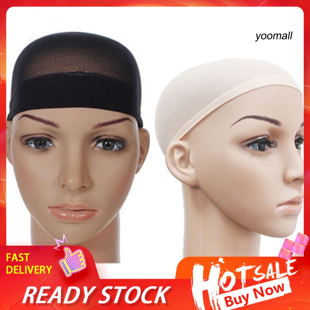 [Hàng mới về] Set 2 Mũ Lưới Trùm Đầu Có Thể Tái Sử Dụng Dùng Để Đội Tóc Giả
