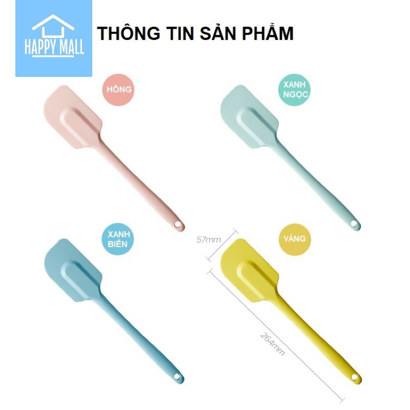 Phới vét bột silicone Lock&amp;Lock dụng cụ lật đồ ăn chịu nhiệt chuyên dụng CKT223