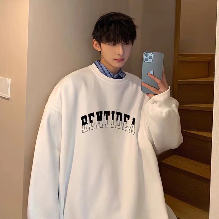 Áo sweater dáng rộng thời trang cao cấp 3 màu tùy chọn cho nam m-5xl