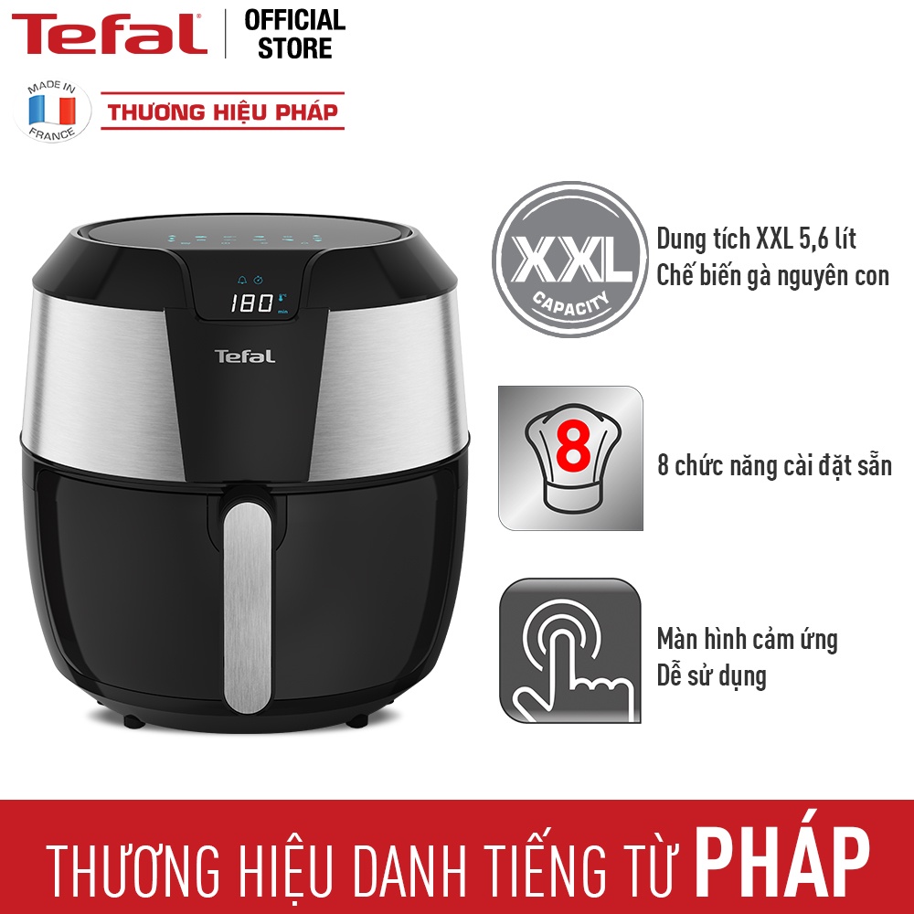 Nồi chiên không dầu điện tử Tefal EY701D15 [ 5,6L-1850W ]