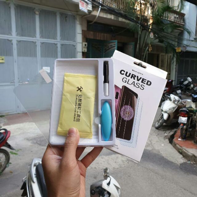 Kính cường lực Full keo UV LG V40