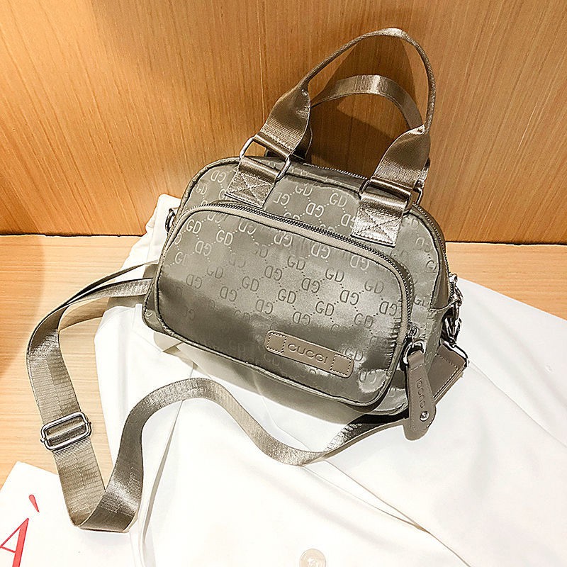 Túi Xách Vải canvas fp195 Kích Thước Nhỏ Gọn Có Tay Cầm Thời Trang Cho Nữ