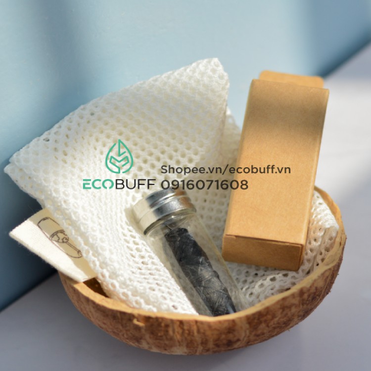 Silk floss - chỉ nha khoa tơ lụa than hoạt tính phân hủy sinh học thân thiện môi trường - Freeship | Ecobuff