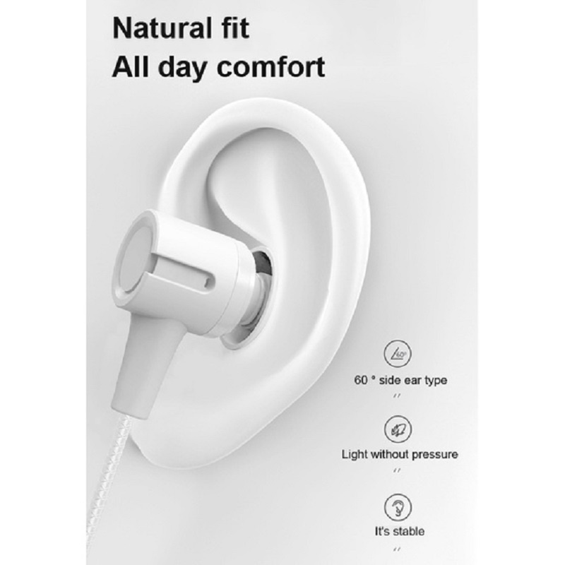Tai Nghe Nhét Tai Siêu Trầm Jack 3.5mm Có 6 Màu Macaron Kèm Mic Cho Android