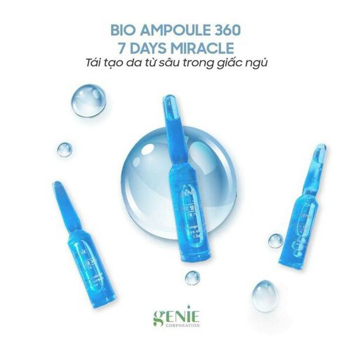 Tế Bào Gốc Chiết Xuất DNA ACIPENSER Phôi Thai Cá Tầm Đại Dương - BIO AMPOULE 360 7 DAYS MIRACLE Genie